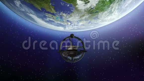 宇宙飞船从地球上飞来视频的预览图
