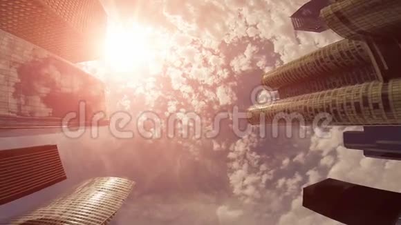 天际线城市景观背景视频的预览图