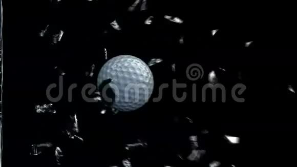 高尔夫球破玻璃股票录像视频的预览图