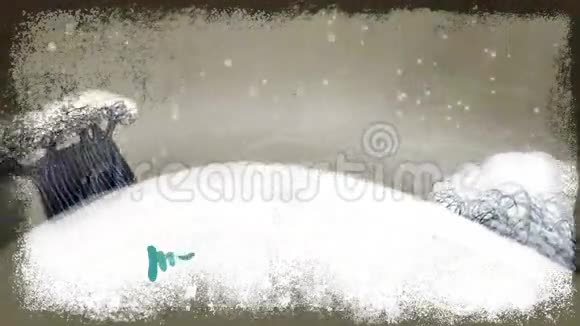 节日背景下的圣诞快乐动画视频的预览图