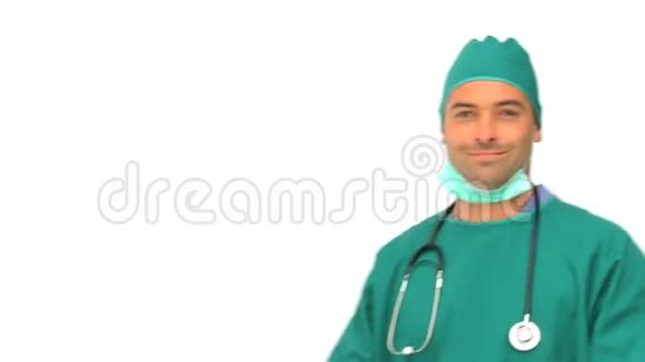 一个白人背景的外科医生视频的预览图