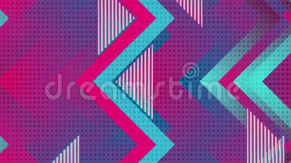 复古几何抽象蓝紫运动背景视频的预览图