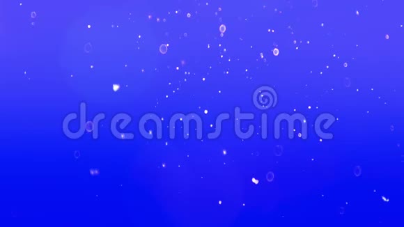灰尘蓝色背景上的粒子视频的预览图