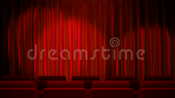红色织物窗帘上的循环灯视频的预览图