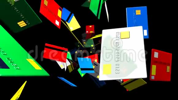 黑色背景的信用卡视频的预览图