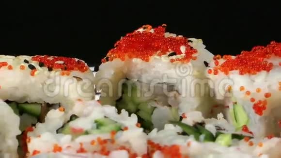 传统日本美食寿司视频的预览图