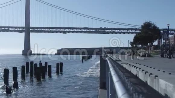 加州旧金山的海湾大桥视频的预览图