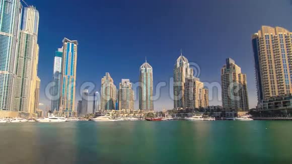 迪拜阿拉伯联合酋长国杜拜码头景观视频的预览图
