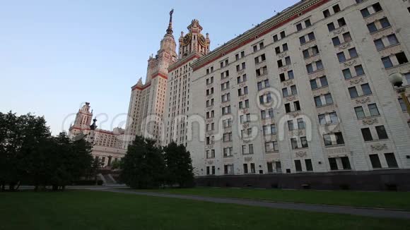 俄罗斯麻雀山莫斯科国立大学主楼视频的预览图