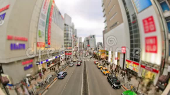 城市交通时间流逝东京视频的预览图