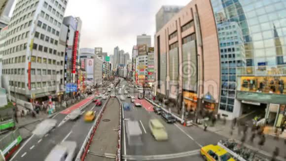 城市交通时间流逝东京视频的预览图