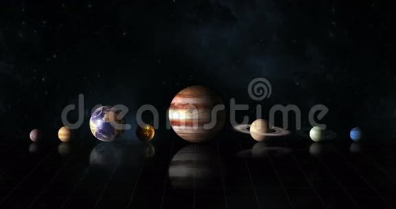 有行星的太阳系视频的预览图