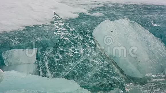 乔库萨尔隆冰川泻湖视频的预览图