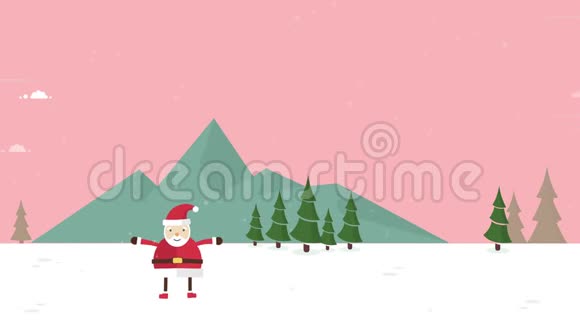 圣诞节的风景和雪景视频的预览图