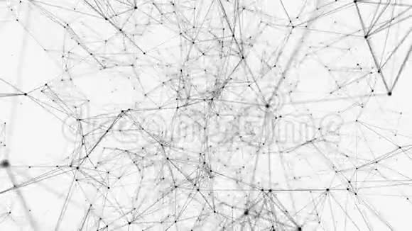 幻想黑白丛的背景抽象技术未来主义网络视频的预览图