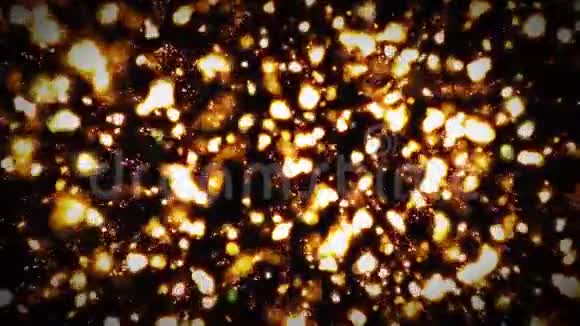无缝抽象辉光粒子背景视频的预览图