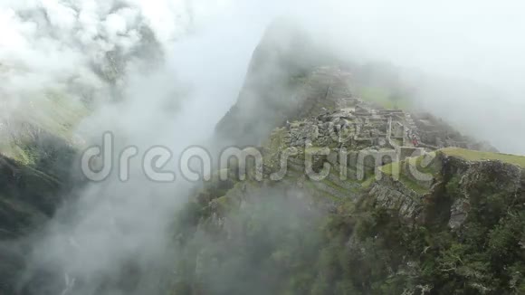 马丘比丘秘鲁安第斯山脉古老的印加城视频的预览图