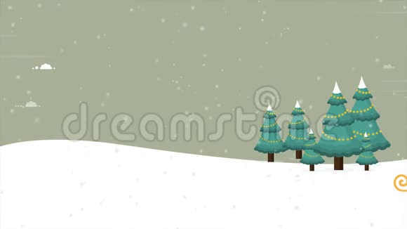 圣诞老人雪橇圣诞仙境现场录像视频的预览图