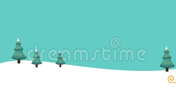 圣诞老人雪橇圣诞仙境现场录像视频的预览图