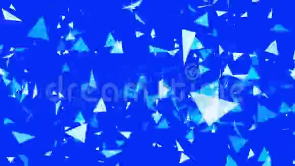 蓝色的飞行粒子视频的预览图