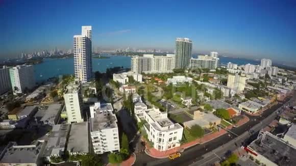 佛罗里达迈阿密海滩的空中录像视频的预览图