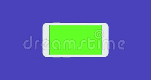 带有绿色屏幕的智能手机视频的预览图