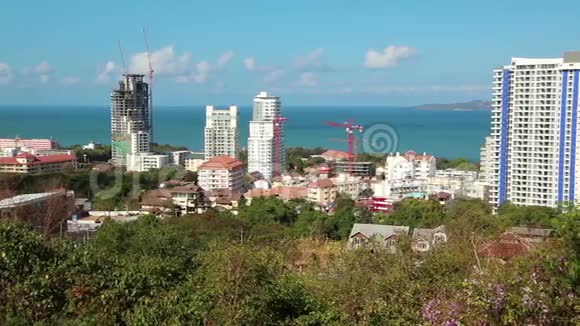 泰国芭堤雅湾海景全景视频的预览图