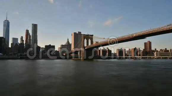 纽约天际线与布鲁克林大桥视频的预览图