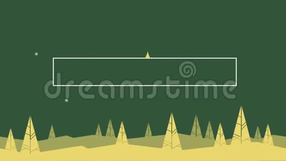 圣诞快乐山上风景的足迹视频的预览图
