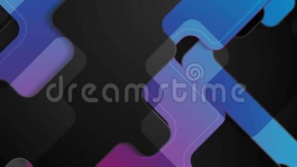 深蓝色紫色抽象科技公司运动设计视频的预览图