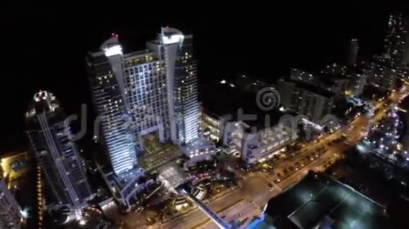好莱坞佛罗里达的空中镜头视频的预览图