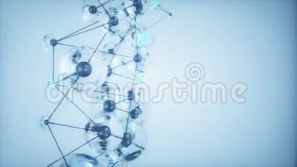 4K抽象分子网络视频的预览图