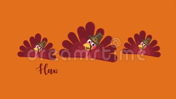 感恩节背景和火鸡录像视频的预览图