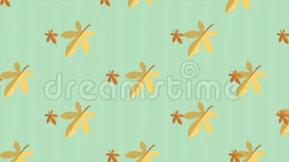 秋日用枫叶动画视频的预览图