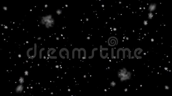 雪花雪花雪花的渲染雪花的飘落视频的预览图