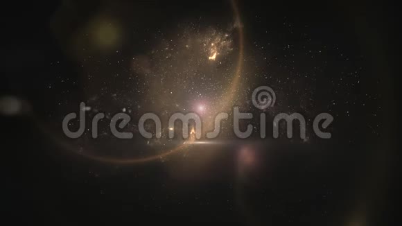 星系中的运动恒星和行星抽象背景视频的预览图