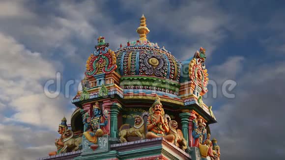 印度传统寺庙南印度喀拉拉邦视频的预览图