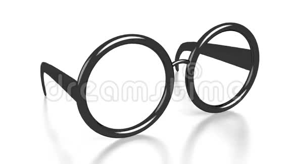 白色背景上的3D眼镜视频的预览图