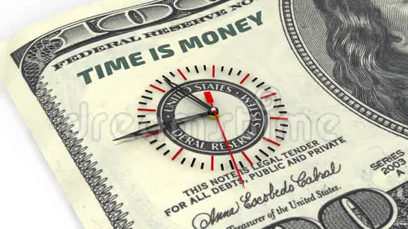 时间就是金钱财务概念视频的预览图