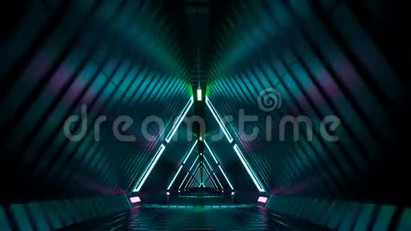 霓虹隧道荧光紫外视频的预览图