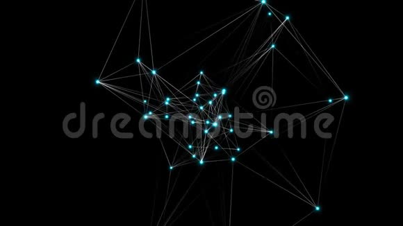 抽象的连接点技术背景网络概念视频的预览图