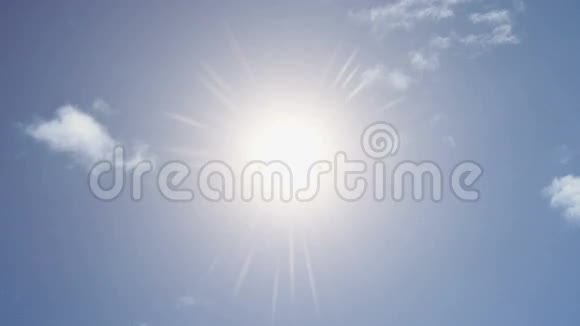 天空与太阳的飞机视频的预览图