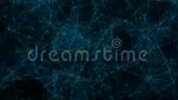 蓝色技术线连接动画视频的预览图