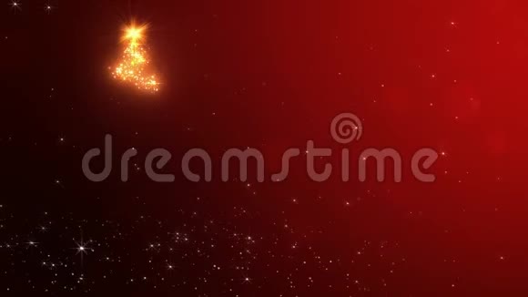 圣诞贺卡带雪的圣诞背景冬季背景视频的预览图