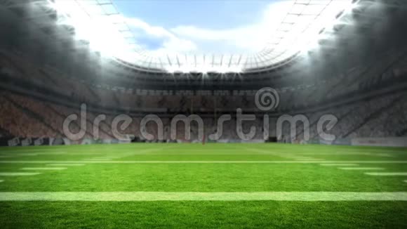 数字生成的足球场视频视频的预览图