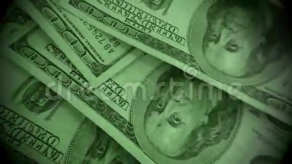 美国货币100美元钞票视频的预览图