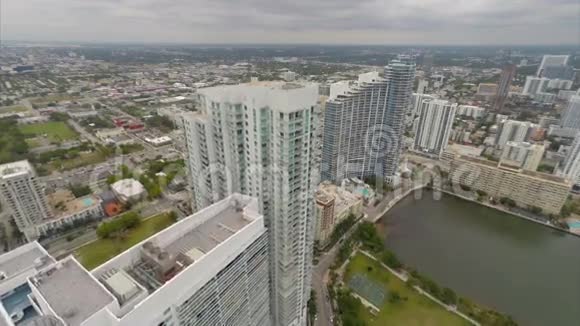 空中视频迈阿密建筑视频的预览图