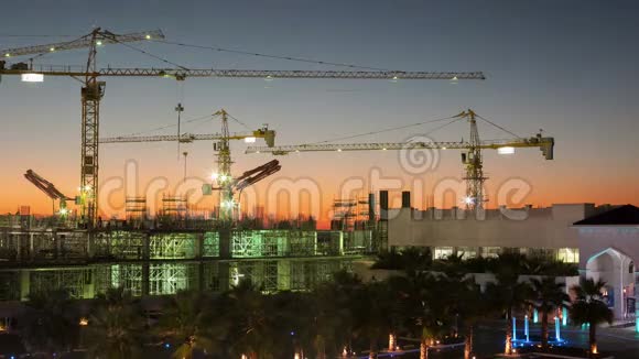 迪拜城市建设的时间视频的预览图