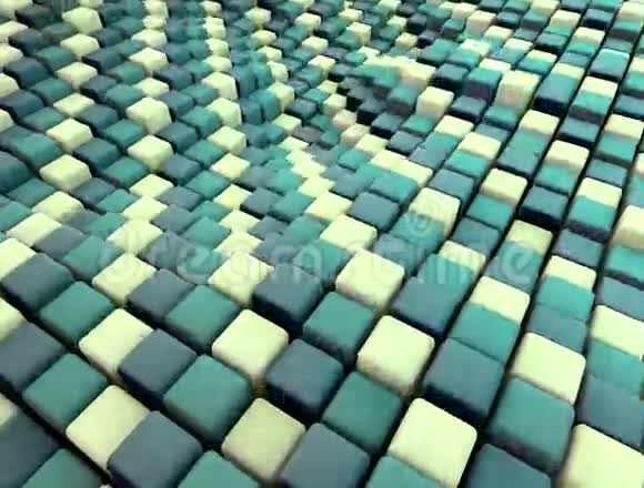 移动立方体的抽象表面视频的预览图