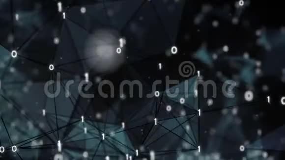抽象运动背景数字二元屈膝数据网络视频的预览图